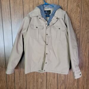i 5 Apparel Beige Water resistant Jacket  Size L